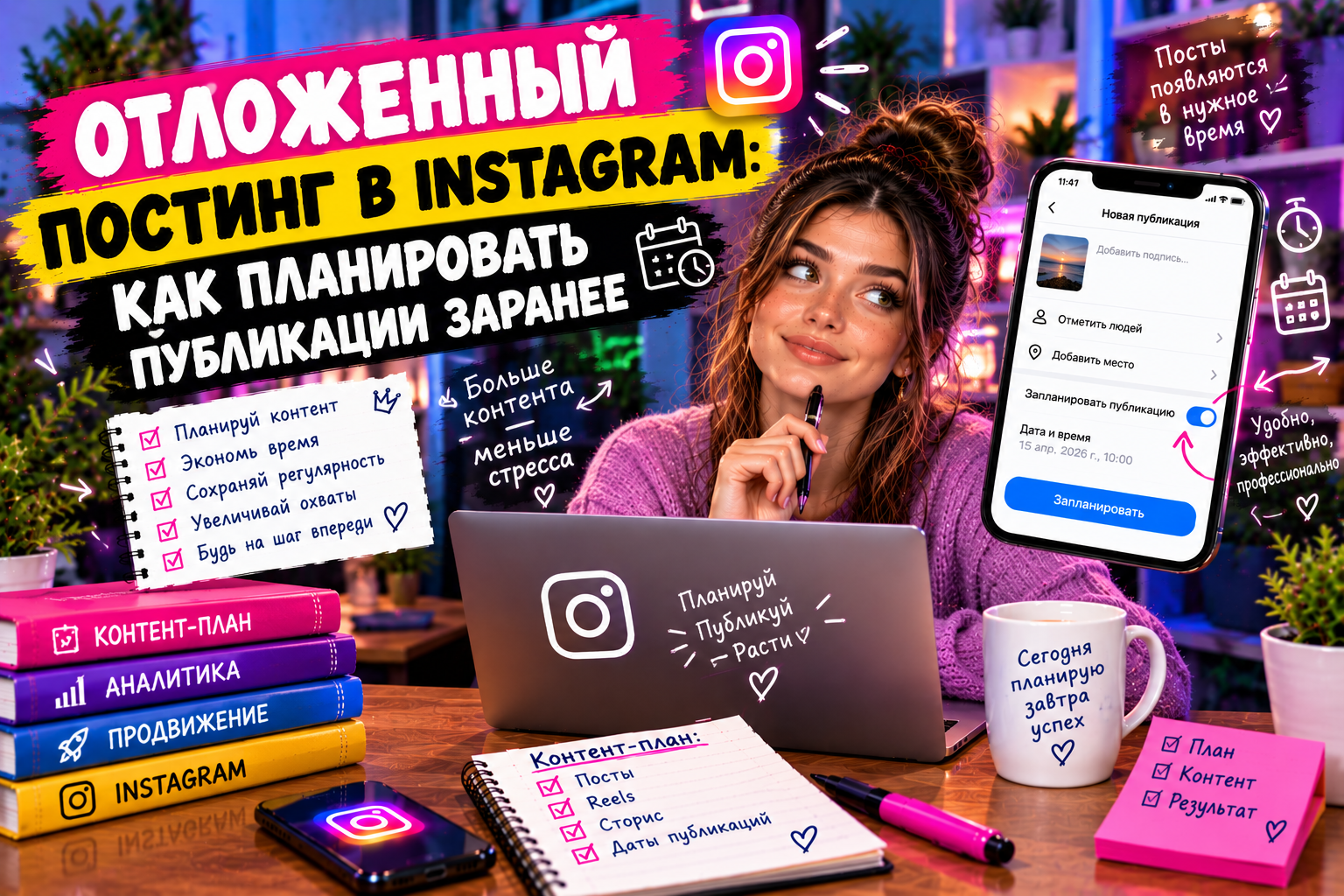 Отложенный постинг в Instagram: как планировать публикации заранее